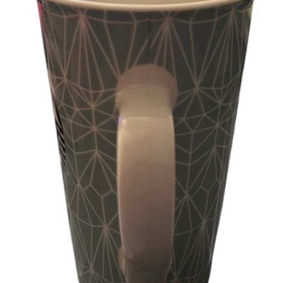 Starbucks Mermaid Logo Mint Green Geometric Mug 16 oz Grande – Rare & Excellent! - Picture 3 of 5